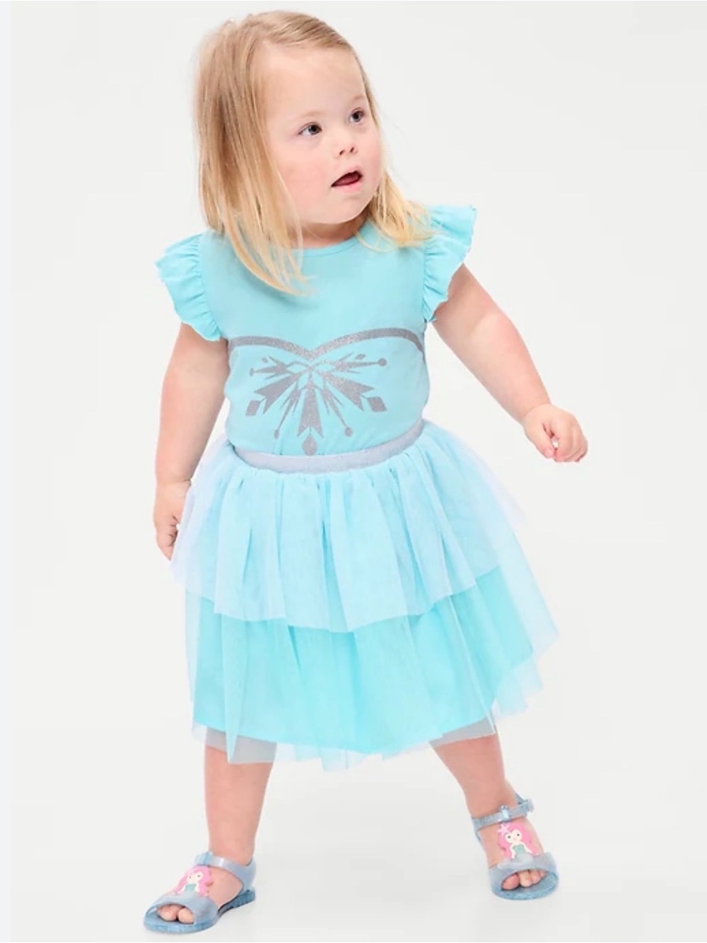Old Navy Disney© Princess Elsa T-Shirt and Tutu Skirt Set for Girls 4T